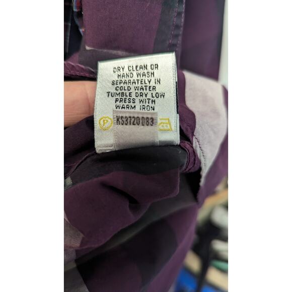 Bugatchi shaped fit men shirt check plaid print button down long sleeve size Med - Picture 8 of 11